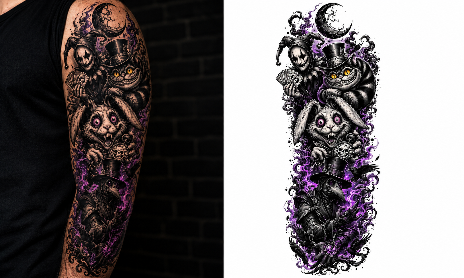 Midnight Mischief tattoo model preview